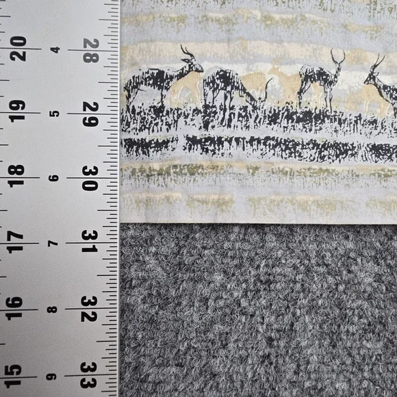 Tori Richard Vintage XL Cotton Lawn Antelope Print Hawaiian Shirt Made in Hawaii - Picture 7 of 7